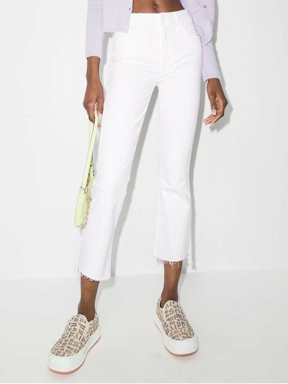 Mother Jeans The Insider Crop Step Fray in Fairest of Them All Size 32P NWT